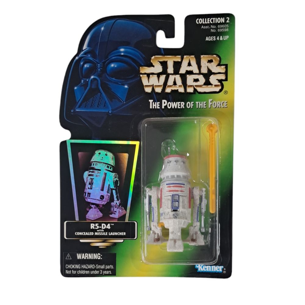 Star Wars Power of the force R5‎ D4 With Concealed Missile Launcher Kenner New